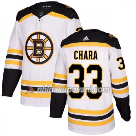 Boston Bruins Dresy Zdeno Chara 33 Bílá 2017-2018 Adidas Authentic - Pánské Boston Bruins Dresy Zdeno Chara 33 Bílá 2017-2018 Adidas Authentic - Pánské
